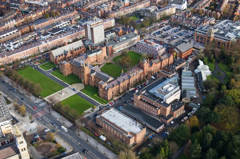 Aerial view of the campus