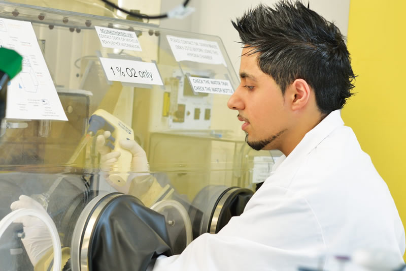 Research Student working in Labatory