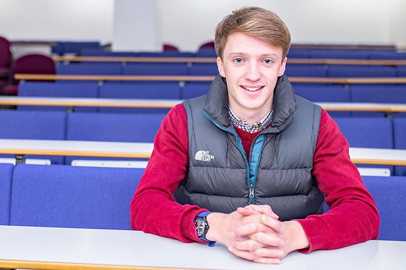 Image of Aaron Hutton, Level four Pharmacy student and Queen's Scholar