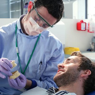 dentistry students work with us patient