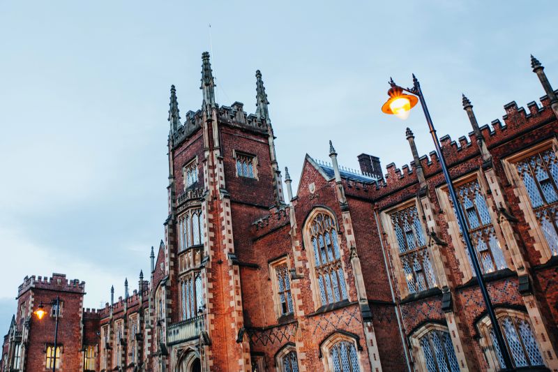 Lanyon building on Autumn evening