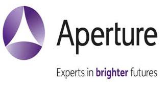 Aperture logo with strapline