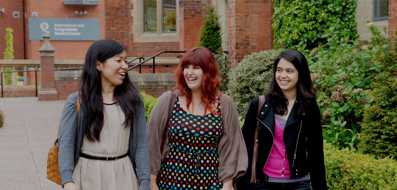 Students walking