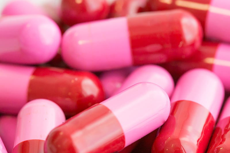 Image of pink capsules