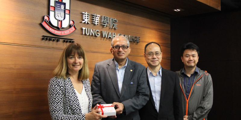 Dr Judith Wylie meeting with representatives from Tung Wah College