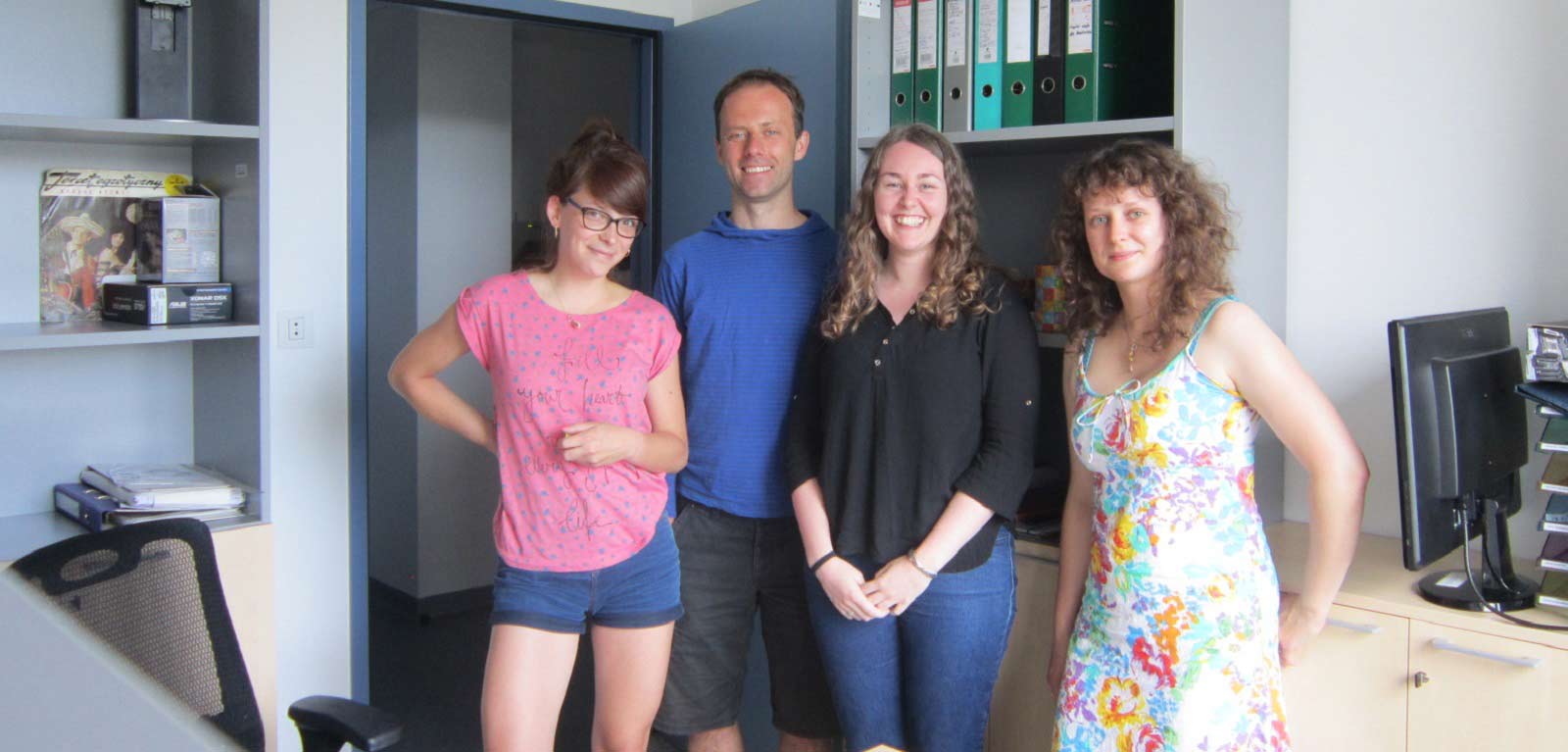 Group shot containing Psychology student Emma Jenks and others