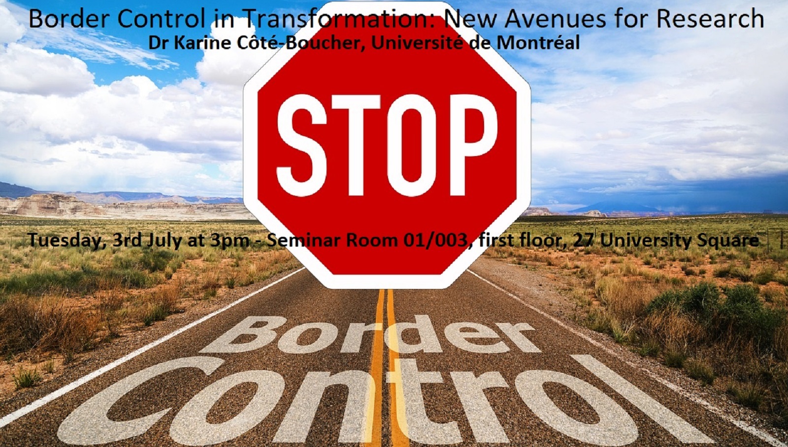Border Control in Transformation poster - 3rd July 2018