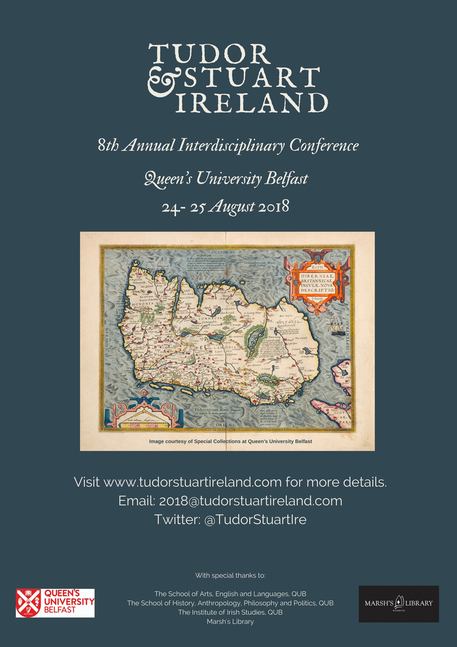 Tudor Stuart Ireland poster - August 2018