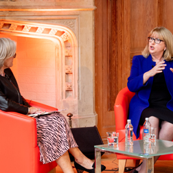 Wendy Austin and Professor Mary McAleese 