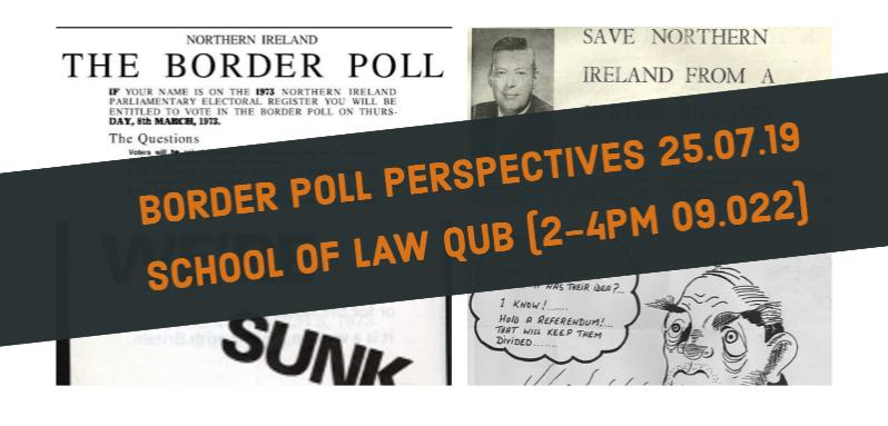 Ian Paisley Border Poll Sunk banner title