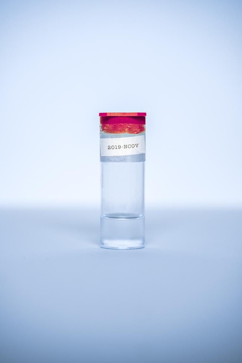An image of a glass vial labelled 