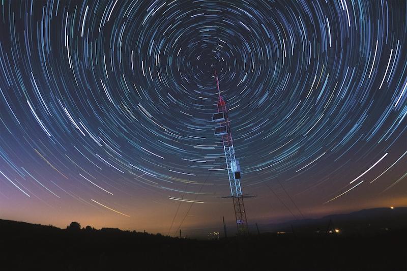 Antenna night sky