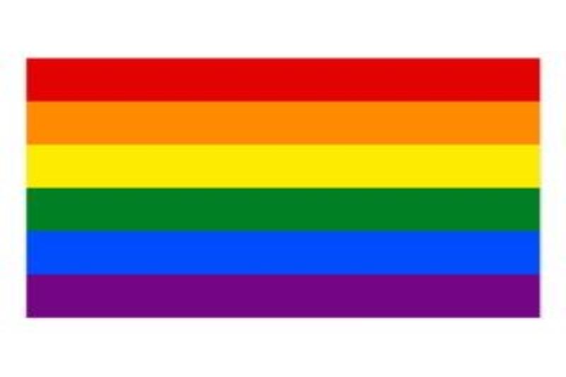 A rainbow flag