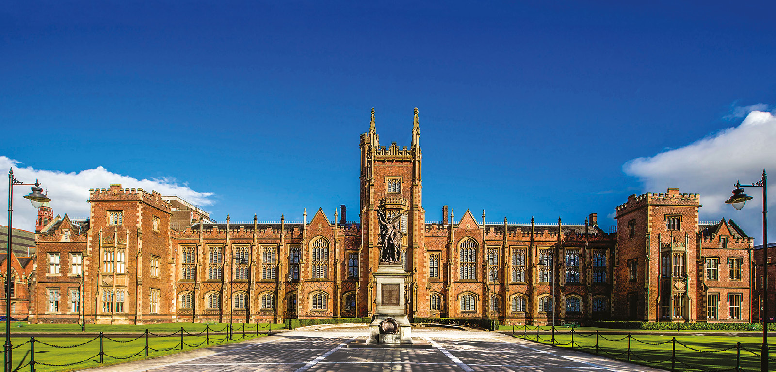 Front view of Lanyon Building on sunny day