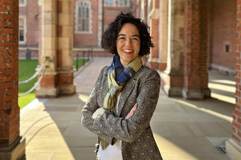 Dr Gizem Melek in the Quad