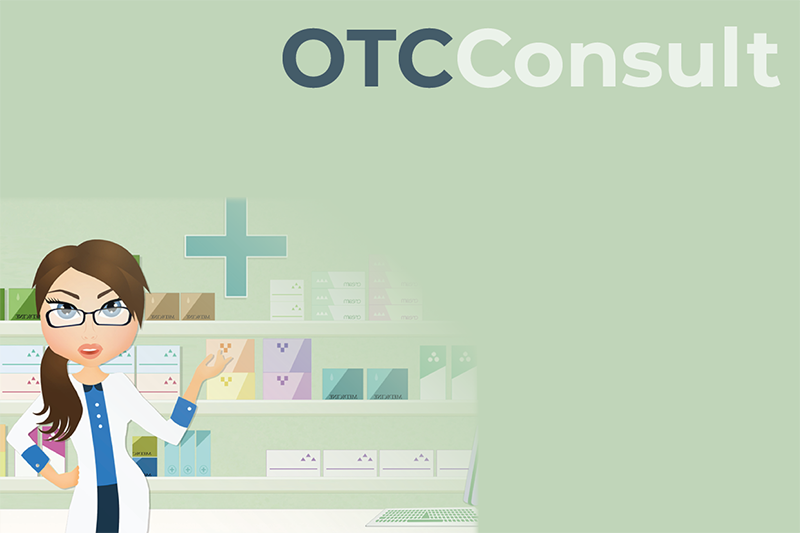 Promotional image for the OTC Consult application