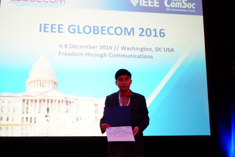 Trung Duong Globecom 2016 Best Paper Award BPA
