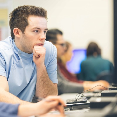 Healthcare Professional using the library