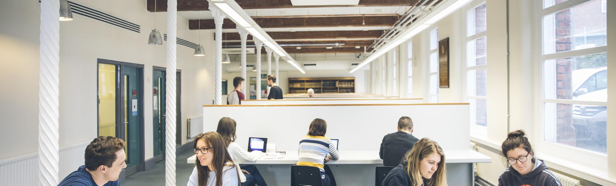 Mixed use library scene