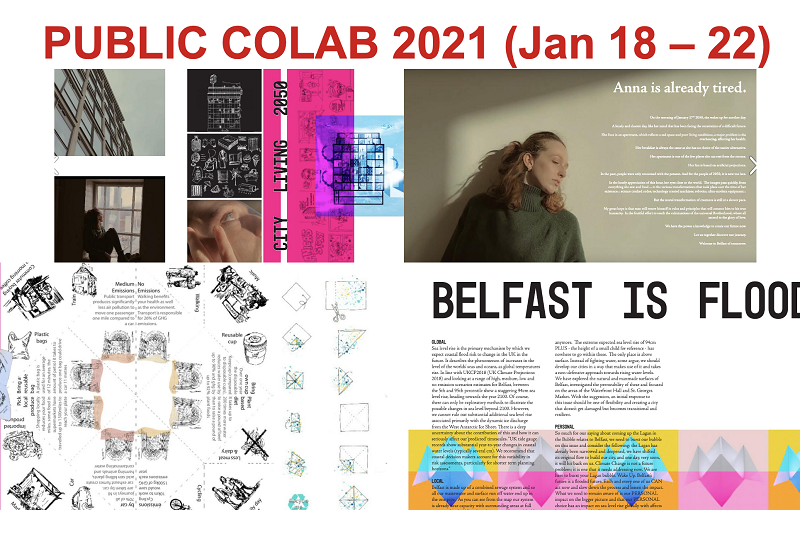 Public CoLab collaborative project collage of images