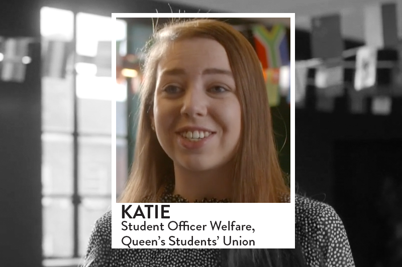 Image of Katie in the Students' Union Lounge