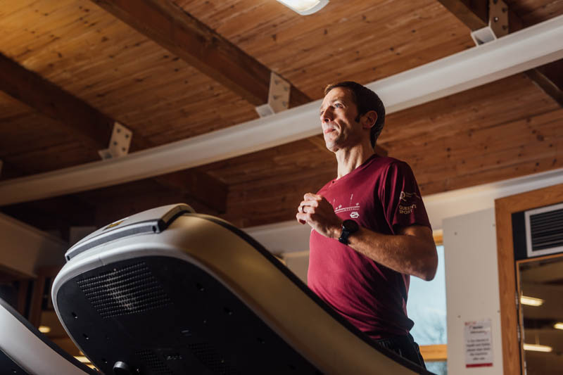 Image of Conor running on treadmill