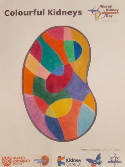 Colourful Kidney 1 by Amy Parkes