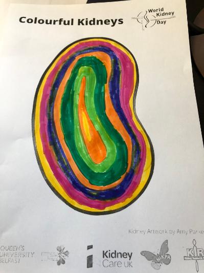 Colourful Kidney by Helen Noble