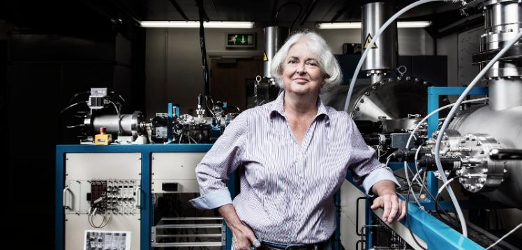 Professor Paula J Reimer in the 14CHRONO Centre at Queen's University Belfast