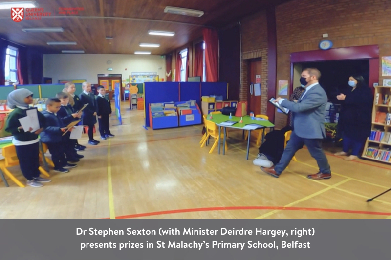 Dr Sexton distributes prizes at St Malachy's