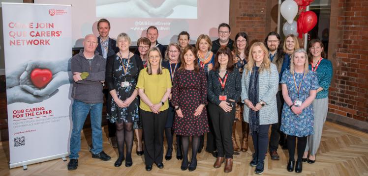 Group of Carers' Network and other staff at the Network launch, Wednesday 23 March 2022