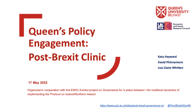 Post-Brexit Clinic May 2022 Event - Cover Slide