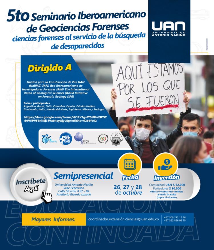 5th Ibero-American Congress on Forensic Geology