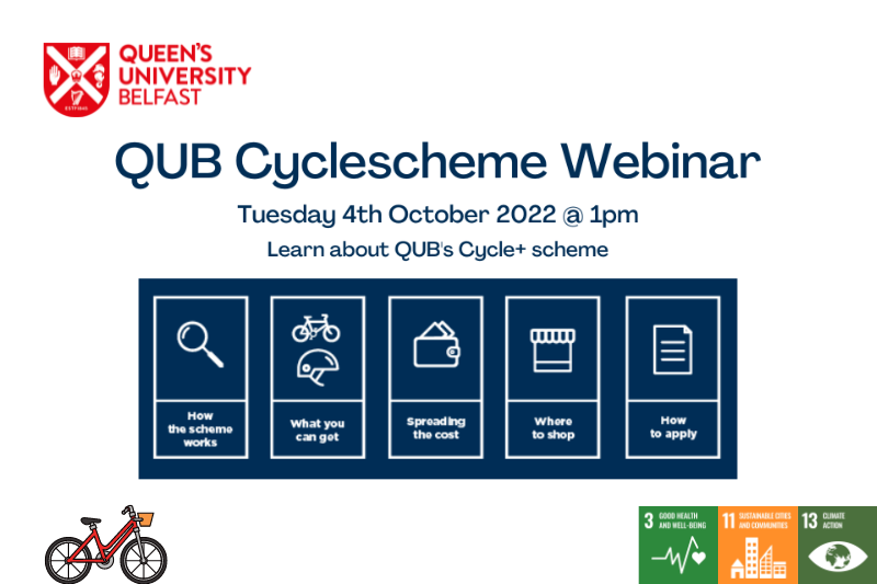 QUB Cyclescheme webinar, Tuesday 4 October 2022