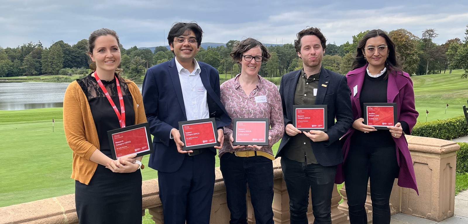 group of 'highly commended' award winners at the Postdoc Showcase 2022