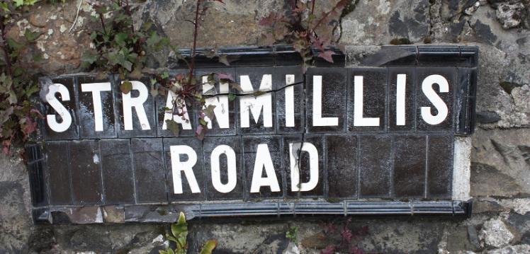 Stranmillis Road sign