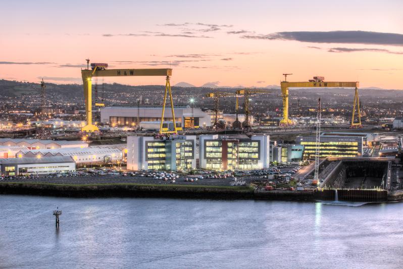 Image shows the view over Belfast Lough