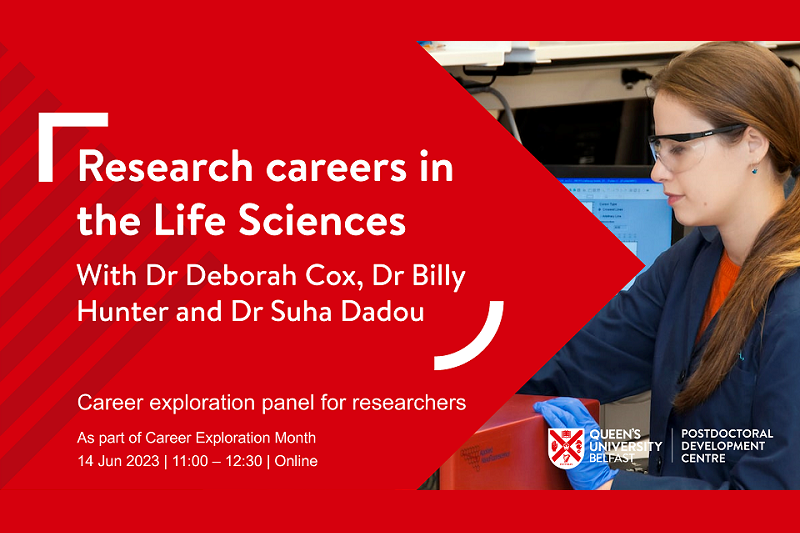 Career Exploration Interview: Research Careers in the Life Sciences, with Dr Deborah Cox, Dr Billy Hunter and Dr Suha Dadou