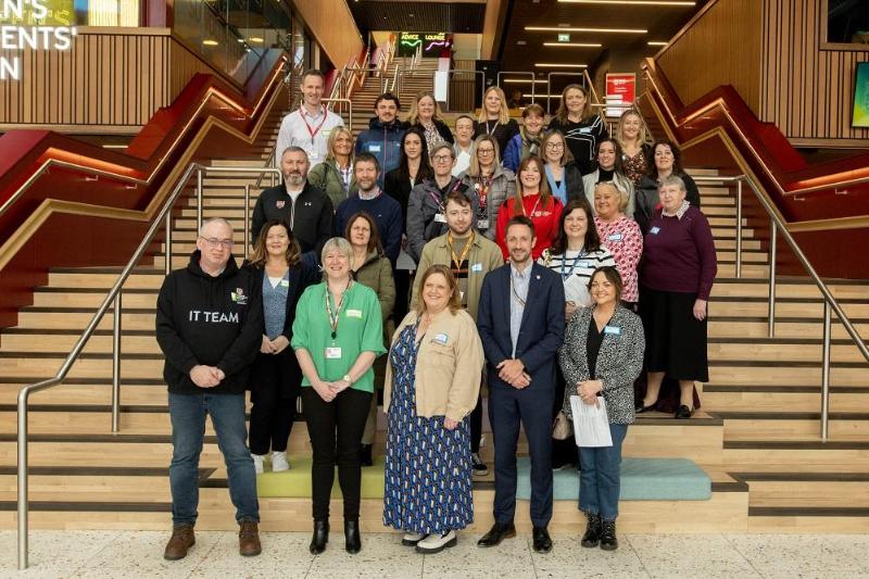 group of attendees at Inclusive Employment Scheme launch, April 2023
