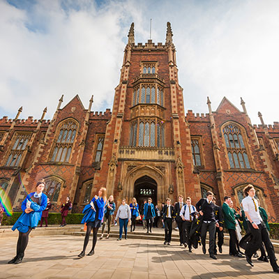 Students outside Lanyon