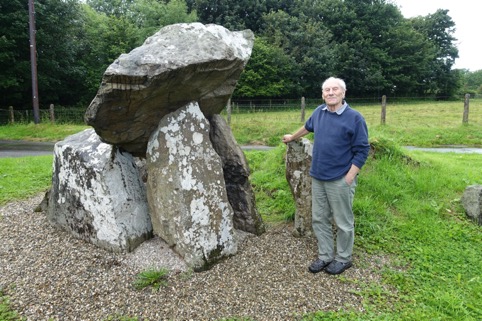 Ken Pullin at Tirnony Portal Tomb, Co Derry, July 2017