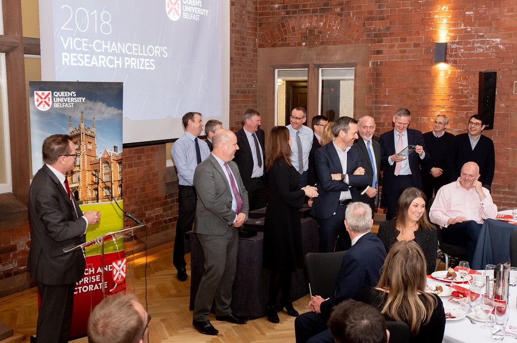 A special prize, entitled ‘Support for Research’, was awarded to the team who supported the University's Belfast Region City Deal contribution 
