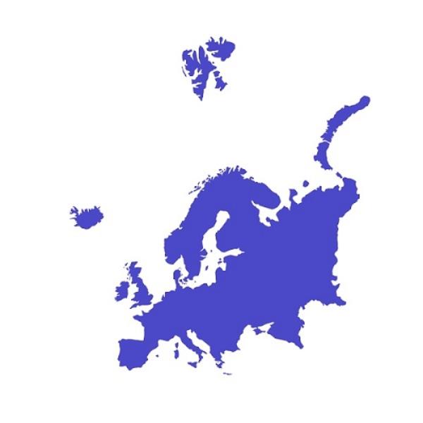 Map of Europe 500 500