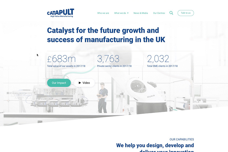 Catapult HVM website image