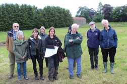 Members of the Ulster Archaeological Society who visited the site