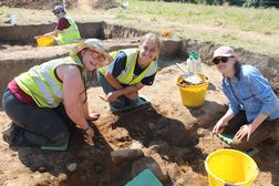 QUB undergraduate students excavating at Brocagh