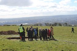 Ballysillan Primary School visiting the excavation