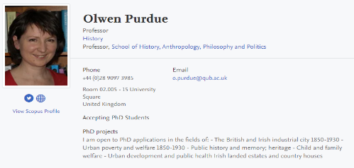 Olwen Purdue Profile