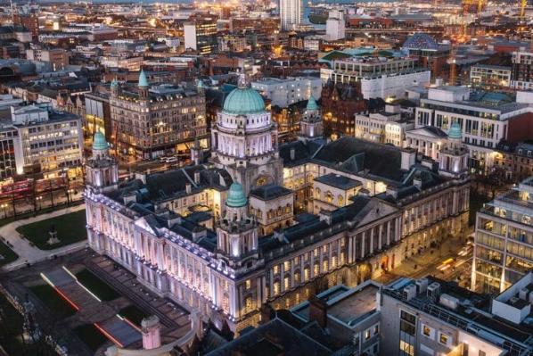 Belfast City Hall from above