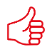 red thumbs up